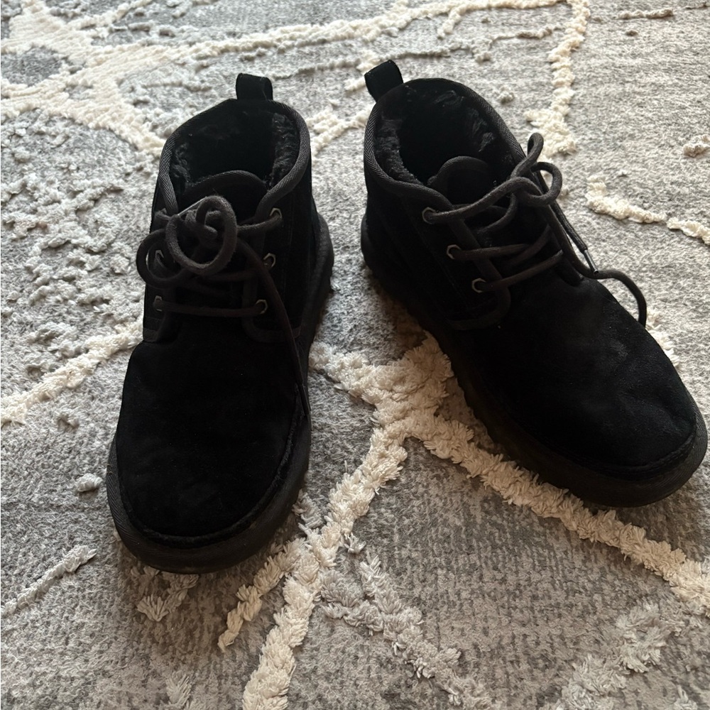 Men's Black Suede Ankle Boots